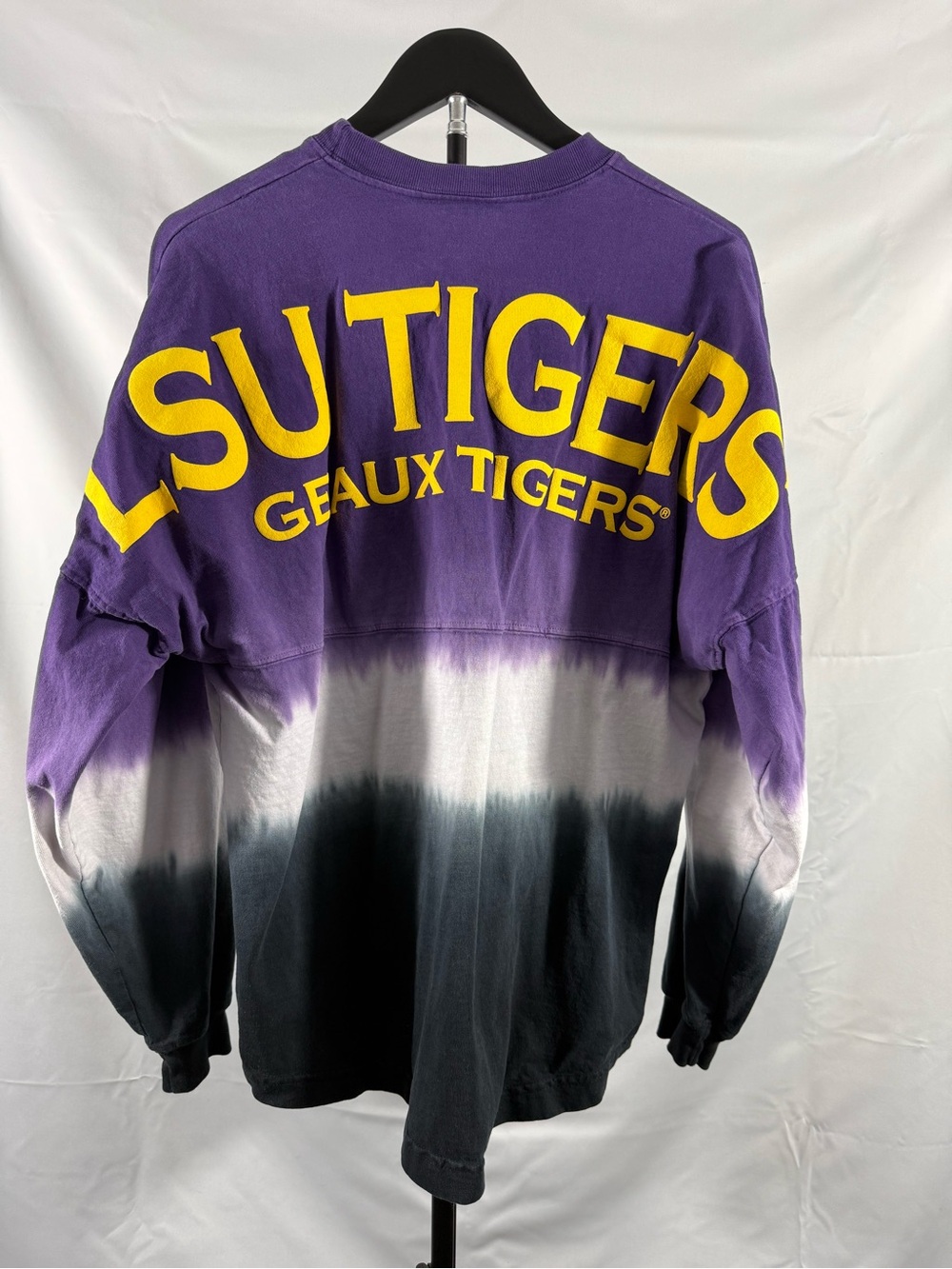 Spirit Jersey LSU Tigers Geaux Tigers Tie Dye Long Sleeve Tee Small